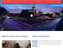 Tablet Screenshot of lotusgemstravels.com
